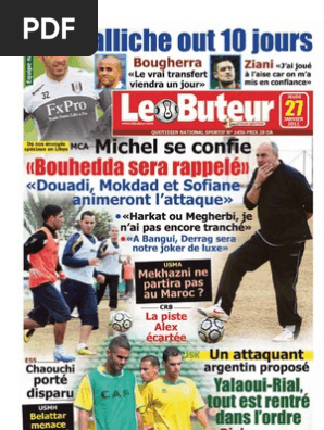 Le Buteur Pdf Du 27 01 11 Pdf Championnat National De Football Equipes De Sport