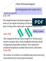 How Does Plastic Deformation Happens? Lets Take Some Historical Background On How People Tried To Answer This Question