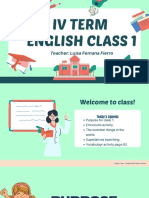 7TH IV TERM English Class 1