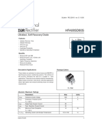 HFA08SD60S: Ultrafast, Soft Recovery Diode