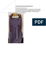 How To Remove The Battery From The ONX