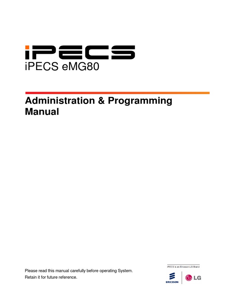ELGE - MP - STG - iPECS eMG80 A - P Manual - 1 - 1 PDF | PDF | World ...