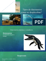 Tipos de dinosaurios: acuáticos, aéreos y terrestres