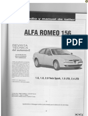 RTA Alfa Romeo 156 2005, PDF, Machines rotatives