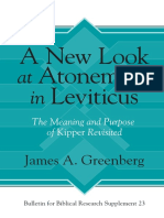 A New Look at Atonement in Leviticus. The Meaning and Purpose of Kipper Revisited