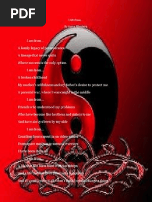 I AM FROM poem