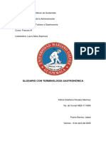 Frances - Glosario Con Terminología Gastronómica PDF