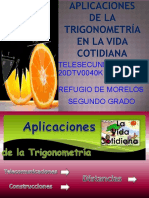 Aplicaciones de La Trigonometría en La Vida Cotidiana. 3° PDF