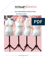Diy Dress Form Sewing Instructions: PDF Pattern # 89244
