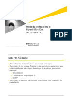 Moneda Extranjera e Hiperinflacion IAS 21, 29