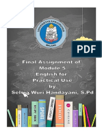 Final Assignment of English For Pratical Use by Selvia Wuri Handayani, S.PD PDF