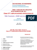 UNI - FIM - 2020-1 (ML-831) - Clase 31 (Op Amp) PDF