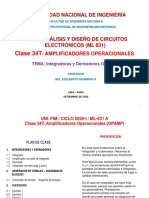 UNI_FIM_2020-1 (ML-831)_Clase 34 (Op Amp - Integrador y Derivador)