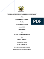 2016 Budget Statement and Economic Policy of Ghana