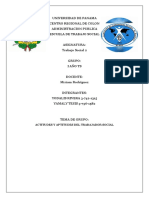 Universidad de Panama Centro Regional de Colon Administracion Publica Escuela de Trabajo Social