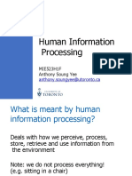 2020 - 1 - Human Info Processing - Notes