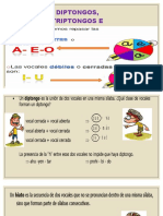 Diptongos, triptongos e hiatos en español