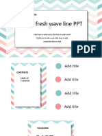 Small Fresh Wave Line PPT