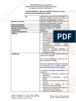 MAESTRÍA DE APLICACIÓN DIRECTA Maestría GADEX. Becas en El Área de Dirección de Marketing y Ventas