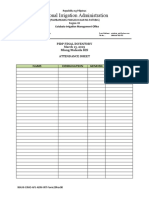 National Irrigation Administration: Pidp Final Inventory March 13, 2019 Mlang/Malasila RIS Attendance Sheet