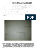 PROBLEMAS SOBRE ANUALIDADES