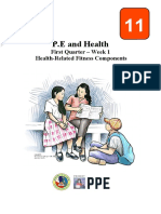 P.E and Health: First Quarter - Week 1 Health-Related Fitness Components