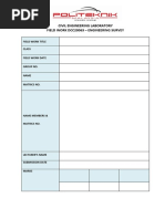 Lab Sheet-Levelling