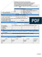 Formulario para Aspirantes A Estudiantes de Postgrado