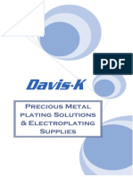 Precious Metal Plating Solutions & Electroplating Supplies