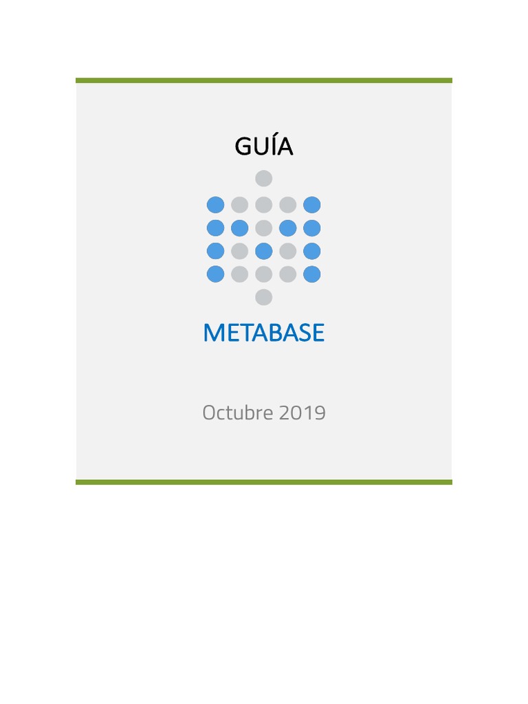 Guía de Metabase para ONGs | PDF | SQL | Bases de datos