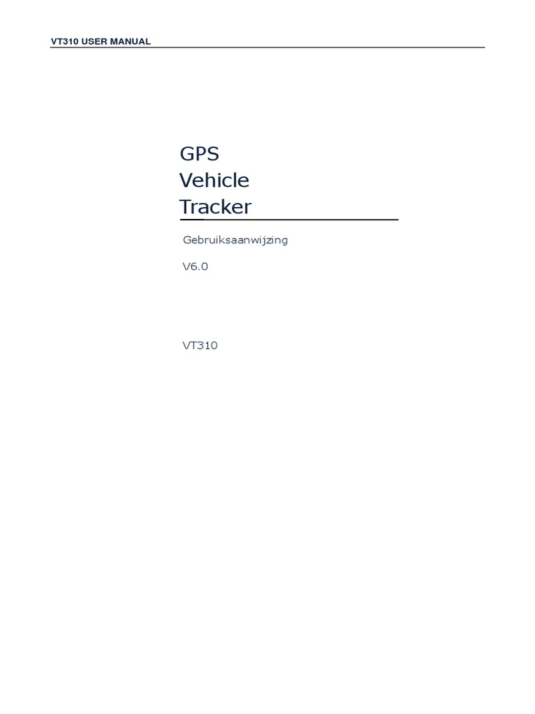 VT310 GPS Vehicle Tracker Manual | PDF | Port (Computer Networking ...