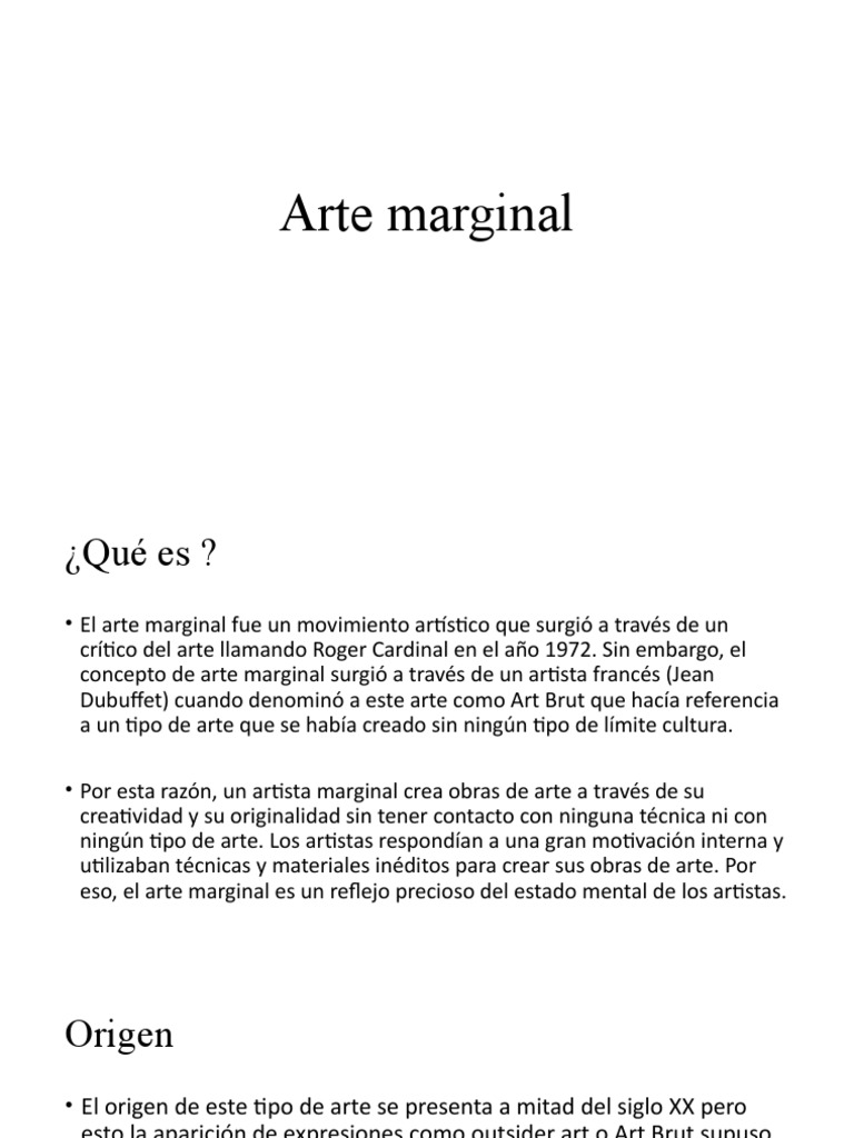 Arte Marginal: Expresión Sin Límites | PDF | Estética | Pinturas, image size:768x1024