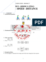 Time - Speed - Distance: Grade 5 - Lesson 11 (5ta1)