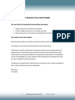 4 Sentence Cover Letter PDF