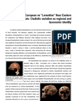 More "Human" or Simply Less Neanderthal? "Classic" Vs "Levantine" Neanderthals