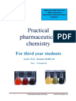 Practical Pharmaceutical Chemistry: For Third Year Students