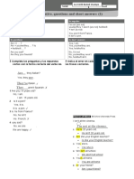 18 Be: Affirmative, Negative, Questions and Short Answers