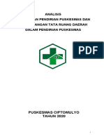 2.1.1.1. Analisis Kebutuhan Pendirian Puskesmas Dan Pertimbangan Tata Ruang Daerah Dalam Pendirian Puskesmas