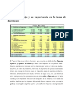 El Flujo de  Caja y su importancia en la toma de decisiones