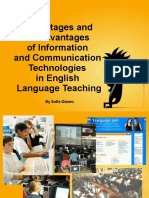 PPT - Advantages and Disadvantages of Information and Communication Technologies in English Language Teaching