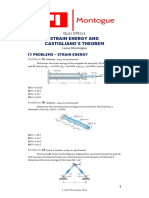 Castiglianos Theorem Solved Problems PDF