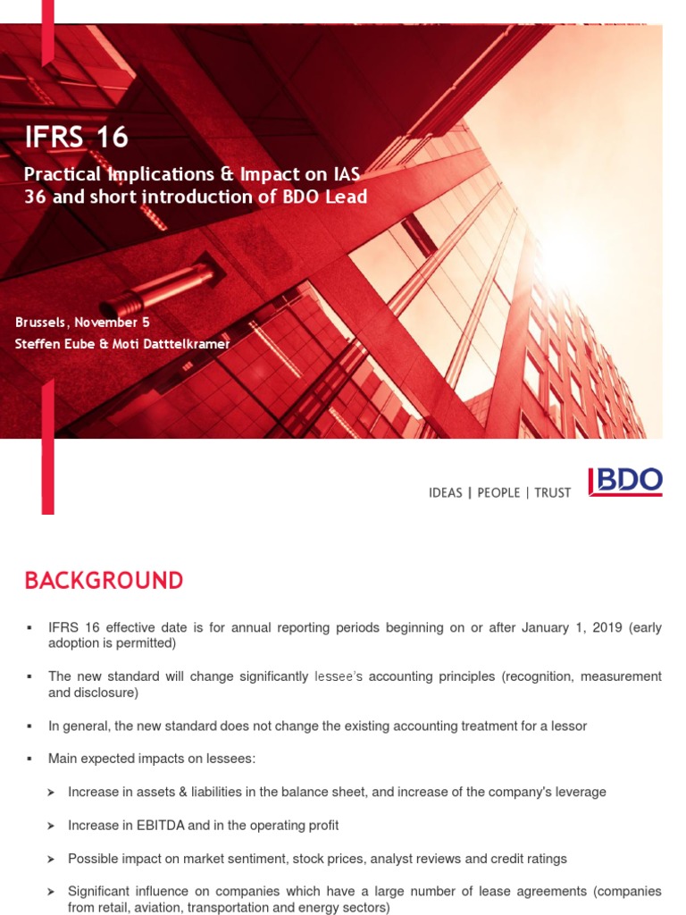 Bạn đang tìm kiếm tài liệu về IFRS 16 để nghiên cứu và cập nhật các kiến thức mới nhất? Với tài liệu này, bạn sẽ hiểu được tác động của IFRS 16 đối với định giá và thuế được hoãn.