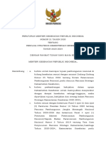 PMK No. 21 Th 2020 ttg Rencana Strategis Kementerian Kesehatan Tahun 2020-2024