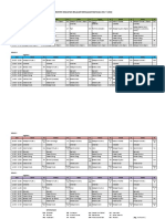 Mataqu 2017/2018 Class Schedule