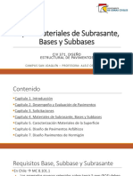 Materiales subrasante bases pavimentos