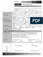 Formulir Pendaftaran Stikes Ylpp PDF