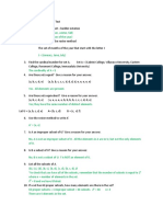 Math 111 Practice Test Chapter 2 Answers