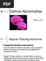 1.(A-B) Sejarah dan Definisi Abnormalitas