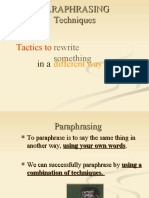 paraphrasing techniques.ppt