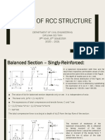 Design of RCC Structure: Department of Civil Engineering Diploma Section 3 YEAR - 5 Semester 2020 - 2021